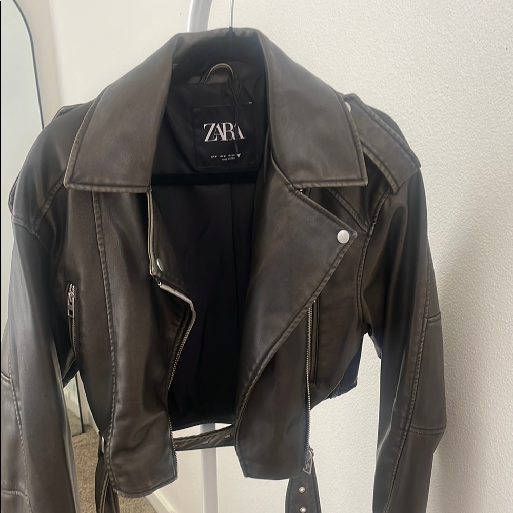 Zara Black Leather Jacket